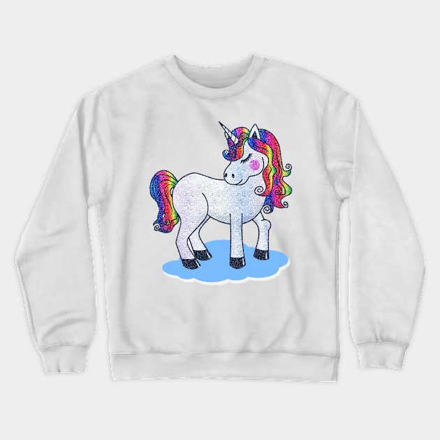 Unicorn colorful cloud gifts Crewneck Sweatshirt by albaley